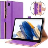 Luxe stand flip sleepcover hoes - Samsung Galaxy Tab A8 (2021) - Paars - thumbnail