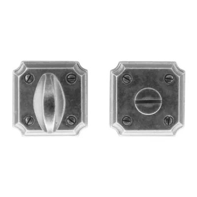 Hdd Pro WC Garnituur Square Retro 50 Mm Old Silver