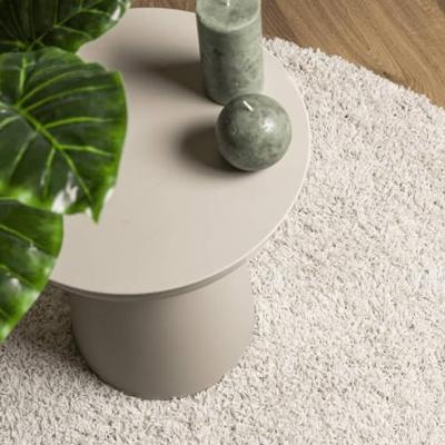 VidaXL Vloerkleed pamplona shaggy hoogpolig modern 140x200 cm crème