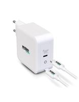 Wandlader + USB-Kabel C Urban Factory GSC10UF Wit - thumbnail