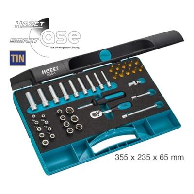 HAZET Dopsleutelset 855-1 | 1/4 inch (6,3 mm) vierkant hol | Buiten-zeskant-tractieprofiel, Buiten-TORX®-profiel, Binnen-TORX®-profiel, Sleufprofiel| HAZET Dopsleutelset 855-1 | 1/4 inch (6,3 mm) vierkant hol | Buiten-zeskant-tractieprofiel, Buiten-TORX®-profiel, Binnen-TORX®-profiel, Sleufprofiel|