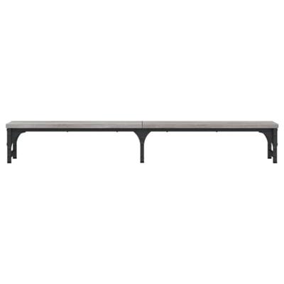 Monitorstandaard 105x23x15,5 cm bewerkt hout grijs sonoma