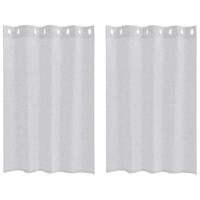 VidaXL Voile gordijn 2 pcs lichtgrijs 140 x 140 cm polyester - thumbnail