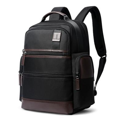 Bopai 751-007291 Business anti-diefstal waterdichte grote capaciteit dubbele schoudertas met USB opladen poort grootte: 34x19x (zwart)