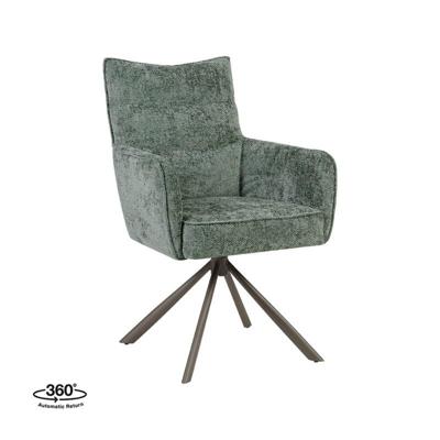 LABEL51 Eetkamerstoel Dubai - Hunter - Haga - Brons Metalen Frame