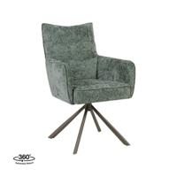 LABEL51 Eetkamerstoel Dubai - Hunter - Haga - Brons Metalen Frame - thumbnail