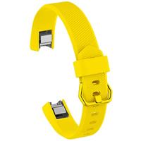FitBit Alta HR siliconen bandje met gesp - Maat: Large - Geel - thumbnail