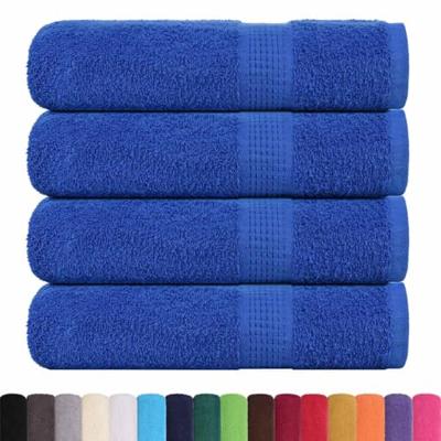 VidaXL Badhanddoeken 4 st 100x150 cm 360 g/m² 100% katoen blauw