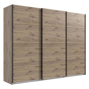 Schuifdeurkast Dex XL - eikenkleur - 208x270x65 cm