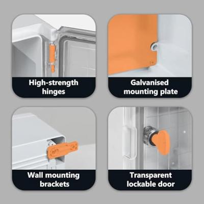 VidaXL Bedieningskast grijs 40 x 20 x 60 cm abs kunststof