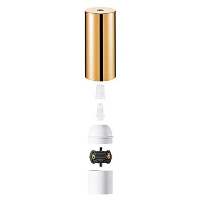 Light depot - kunststof fitting rond E27 - goudkleur - Outlet Light depot - kunststof fitting rond E27 - goudkleur - Outlet