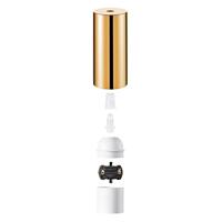 Light depot - kunststof fitting rond E27 - goudkleur - Outlet - thumbnail