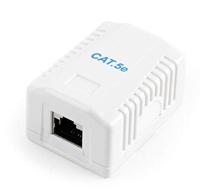 CAT5E FTP LAN-opbouwdoos, 1-poorts - thumbnail