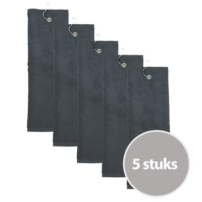 The One Golfhanddoek 40x50 cm 450 gram Antraciet