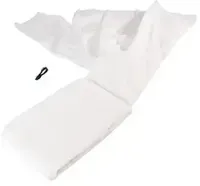 Nature Winterafdekhoes wit koord h75b48cm - thumbnail