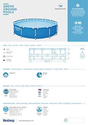 Bestway | Zwembad Steel Pro Ø 366 x 76 cm - thumbnail