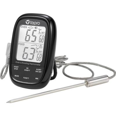 tepro Garten Barbecuethermometer Zwart