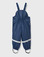 Playshoes regenbroek bretels katoen gevoerd Uni Marine-140 - thumbnail