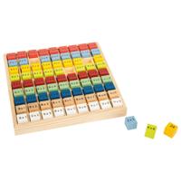 Small Foot - houten reken keersommen kleur, 82dlg. - thumbnail