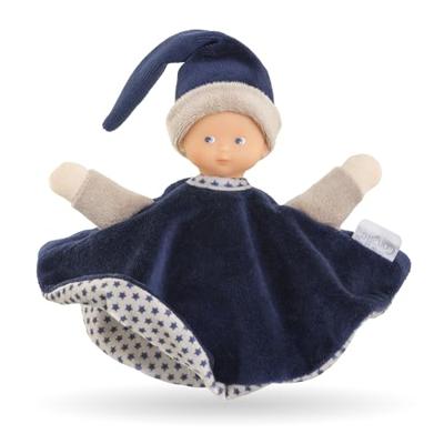 Corolle tidoudou - marineblauw knuffeldoek, 17cm Corolle tidoudou - marineblauw knuffeldoek, 17cm