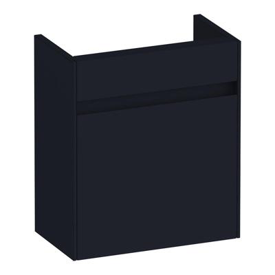 Brauer Inspire Fonteinkast - 40 cm - met 1 Deur Greeploos Linksdraaiend - Mat Zwart