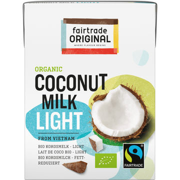 Fairtrade Original Kokosmelk Light 200ml bij Jumbo Fairtrade Original Kokosmelk Light 200ml bij Jumbo