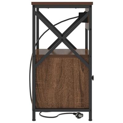 Bedside kasten met lade 2 pcs bruin eikenkleur 40 x 31 x 60 cm Bedside kasten met lade 2 pcs bruin eikenkleur 40 x 31 x 60 cm