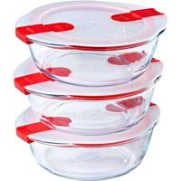 Voedselopslagcontainer Pyrex Cook & Heat 1,1 L Transparant 3 Onderdelen - thumbnail