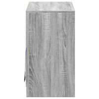 Dressoir met LED 72x34x61 cm bewerkt hout grijs sonoma eiken - thumbnail