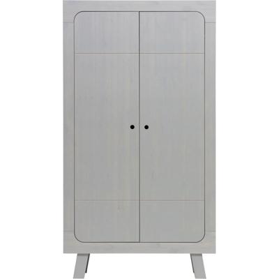 Kast Sammie 2-deurs grenen warm grijs