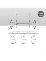 Home sweet home LED opbouwspot Gina 4L 23,5 cm - wit - thumbnail