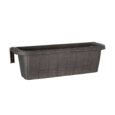 Bama Fioriera Bloem-Balkonbak 60x20x18.5 cm Antraciet Bama Fioriera Bloem-Balkonbak 60x20x18.5 cm Antraciet