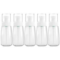 5 STKS reizen plastic flessen lekvrije draagbare reisaccessoires kleine flessen containers 60ml (transparant) - thumbnail