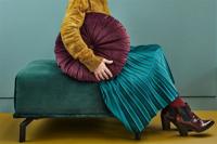 KAAT Amsterdam Mandarin Sierkussen - Paars 40 x 40 - thumbnail