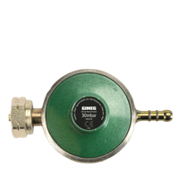 Gimeg Universele Gasregelaar met Slangpilaar 30Mbar - thumbnail