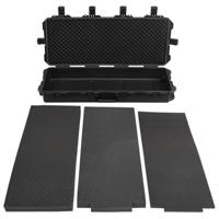 Flightcase draagbaar 100,5x42x17 cm PP zwart - thumbnail