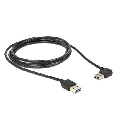 Delock 83464 Kabel EASY-USB 2.0 Type-A male > EASY-USB 2.0 Type-A male haaks links / rechts 1 m Delock 83464 Kabel EASY-USB 2.0 Type-A male > EASY-USB 2.0 Type-A male haaks links / rechts 1 m
