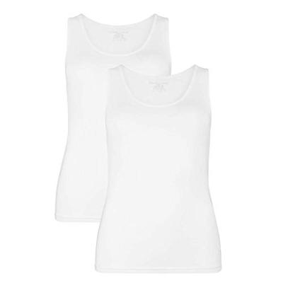 2-pak hemden dames - brede band - Anna - Bamboe onderhemd ronde hals - huidvriendelijk