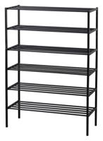 WOOOD Schoenenrek 'Ferro' Stapel van 3 stuks, kleur Zwart - thumbnail