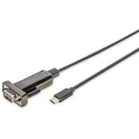 Digitus USB-C, Serieel Adapter [1x USB-C stekker - 1x RS232-stekker] DA-70166 1.00 m - thumbnail