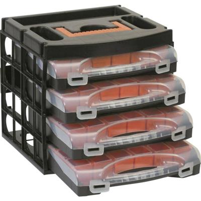 Alutec Assortimentskoffer-set (l x b x h) 322 x 279 x 297 mm Aantal vakken: 16 Variabele onderverdeling Inhoud 1 stuk(s)