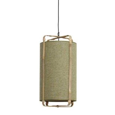 Light & Living Hanglamp 'Sendai' Jute en Bamboe, 37cm, kleur Groen