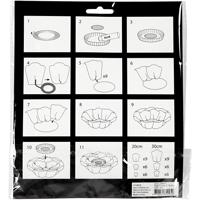 Creativ Company Papieren bloemen, d 15+25 cm, naturel, 2 stuk/ 1 doos - thumbnail