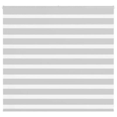 VidaXL Zebra rolgordijn 155x100 cm stofbreedte 150,9 cm lichtgrijs