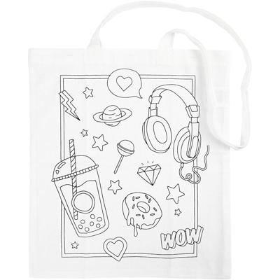 Creativ Company schoudertas met print