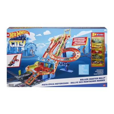 Hot Wheels City achtbaan rally baanset