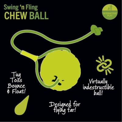 Starmark swing 'n fling chew bal aan koord