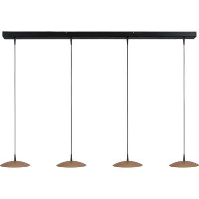 Masterlight 4-lichts hanglampScala zwart met goud Ø 20cm - 2191-05-02-130-4-20