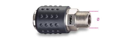 Beta Universele snelkoppelingen, schokbestendig rubber. 1917M 1/4 - 019170001