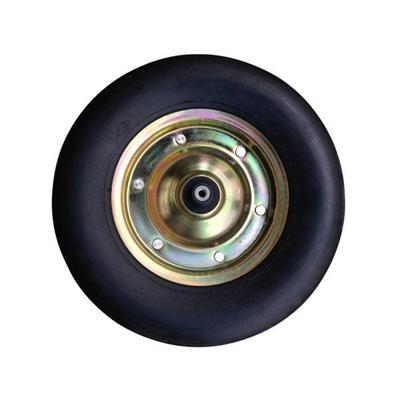 Fort Massief wiel 400x100 gegalvaniseerde velg as 13cm